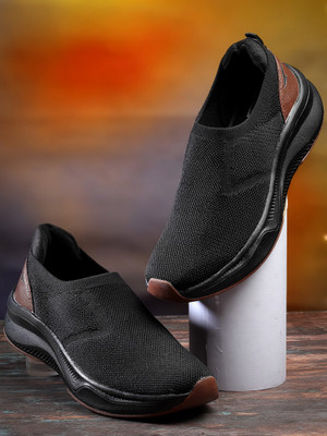 asian Casual Sneaker Shoes for Men | Soft Cushioned Insole || WIND-PRO-06 Mocassin For Men(Black, Tan , 6)
