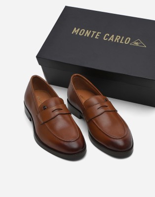 Monte Carlo Loafers For Men(Tan , 6)