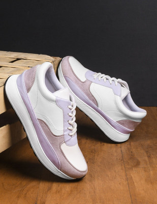 TRYME Sneakers For Women(Purple , 7)