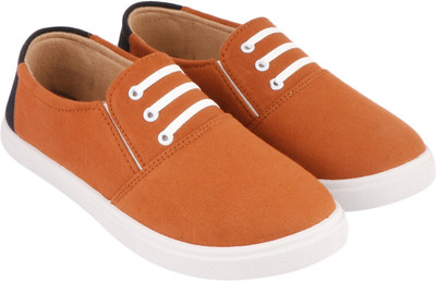 FOOTSTAIR Men Casual/loafer/mocassion/sneaker/walking shoes Slip On Sneakers For Men(Tan , 8)