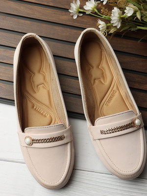Denill Bellies For Women(Beige , 4)