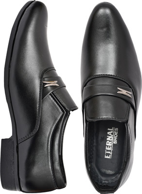 amble AMSH-BL-205 Slip On For Men(Black , 7)