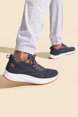Neemans Sporty Casuals Running Casual Shoes For Men | Comfortable, Stylish & Breathable Sneakers For Men(Grey, Orange , 7)