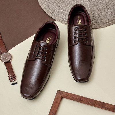 DUKE Lace Up For Men(Brown , 9)
