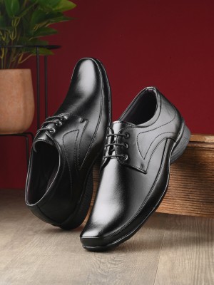 Bucik Bucik Men Formal Lace Up Synthetic Leather Shoes Casuals For Men(Black)