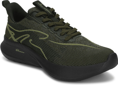 Allen Cooper Air Collection Ergonomic Design Responsive Cushioning Toe Heel Spring Running Shoes For Men(Black , 6)