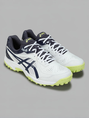 Asics GEL-COVER Cricket Shoes For Men(White , 6)