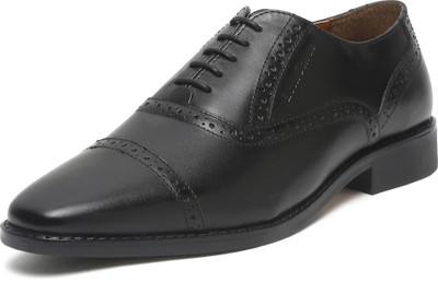 LOUIS STITCH Obsidian Black Italian Leather Oxford Formal Lace Up Shoes for Men (RXOXJB) 6 UK Oxford For Men(Black , 6)