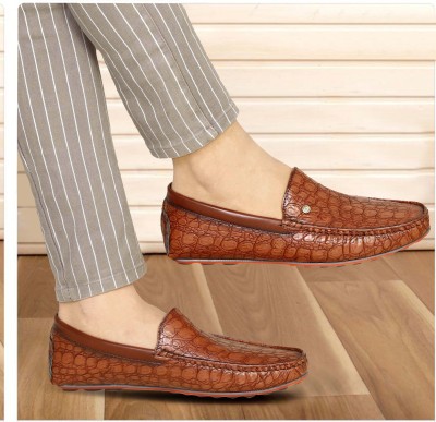 Kavsun Loafers For Men(Brown , 6)