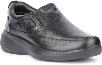 LIBERTY Healers E823-04 Slip-on Casual Shoes With EVA Sole | Non-Lacing Mocassin For Men(Black , 8)