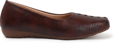 KILLER Casual bellies Perforated Design and Soft Cushioned Insole for Daily Wear Bellies For Women(Brown , 8)