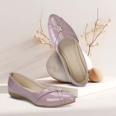 INDOBELLA Bellies For Women(Purple , 5)