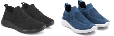 Face Stylish Sports Shoes for Men – Ideal for Running, Gym & Training Sneakers For Men(Black, Blue , 8)