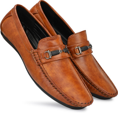 LEEPEETER Loafers For Men(Tan , 7)