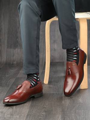 ALBERTO TORRESI Letest Bordo Slipon Party Daily Wear With TPR Sole