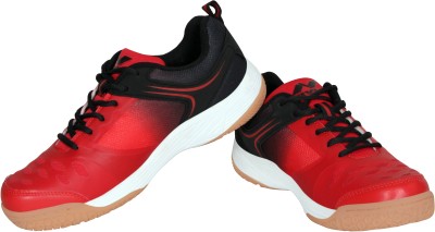 NIVIA HY-COURT Badminton Shoes For Men(Red, Black)