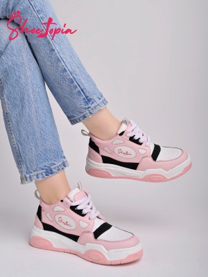 SHOETOPIA Sneakers For Women(Pink)