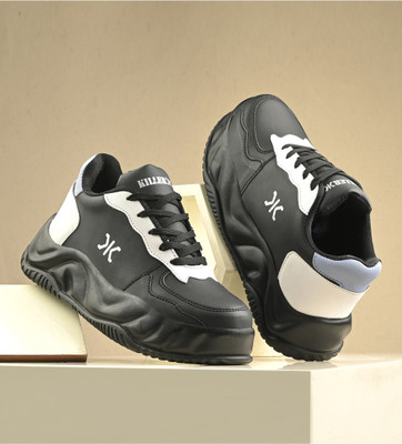 KILLER Lightweight Comfort Trendy Premium Stylish Sneakers For Women(Black , 3)
