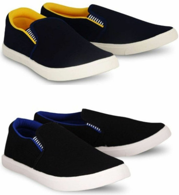 WELDONE 2 Pair Combo Trendy & Stylish Loafers For Men(Multicolor , 7)