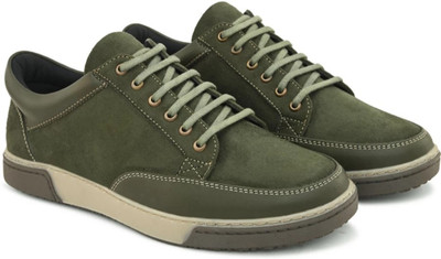 Step Feet Premium Quality Sneakers Sneakers For Men(Olive , 9.5)