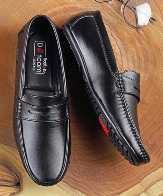 action DRIVE 42 Trendy Comfortable Stylish Casual Slip On Loafers Loafers For Men(Black , 7)