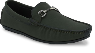 NEOVOGUE Rich Quality|Premium Design|Ultra Lightweight|Casualwear Loafers For Men(Green , 10)