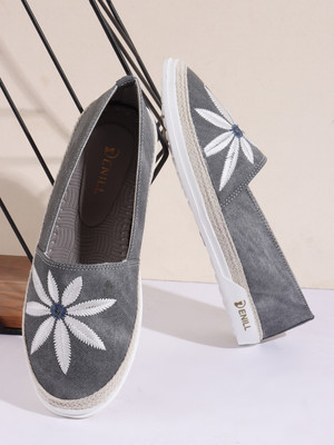 Denill Bellies For Women(Grey , 4)