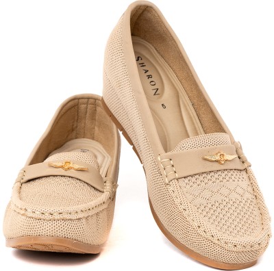 Khadim's Loafers/Moccasins Loafers For Women(Beige , 8)