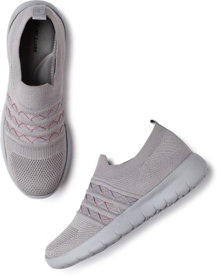 Marc Loire Women's Grey Woven Design Slip-On Sneakers Slip On Sneakers For Women(Grey)
