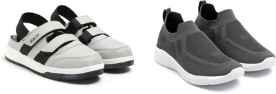 Face Stylish Sports Shoes for Men – Ideal for Running, Gym & Training Sneakers For Men(Grey, Grey , 7)