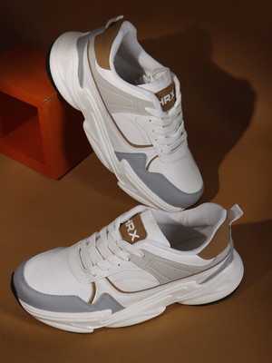 HRX by Hrithik Roshan Walking Shoes For Men(Grey, Tan , 7)