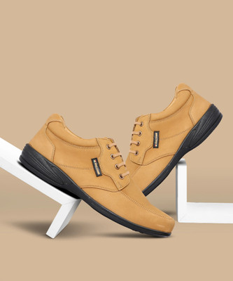RED CHIEF Casual shoes for men||RC3506 Casual shoes Lace Up Shoes For Men(Tan, Black , 10 UK/India)