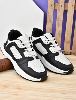 SKYPHER Trendy Sneakers for Men, College, Parties and Outings, Sneakers For Men(Black , 8)