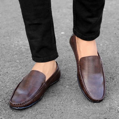 BXXY Men'S New Stylish Brown Casual Slip-On Loafers And Moccasins Shoes Loafers For Men(Brown)