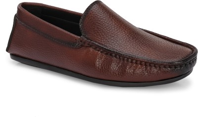 Bucik Bucik Men Comfortable Lightweight Lace Up Formal Shoes Loafers For Men(Brown)