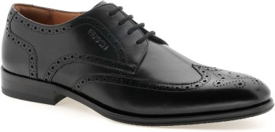 RUOSH The Willy Black Men Formal Brogue Ruosh Lace Up For Men(Black , 11)