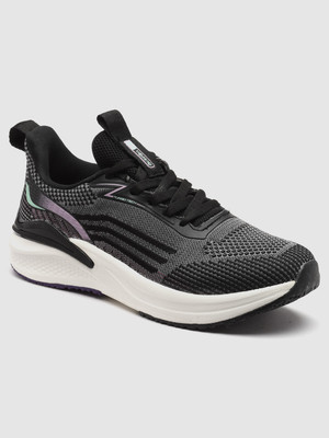 action Ultra Comfort Breathable Cushioned Sports Lace-Up Running Shoes For Women(Black , 6)