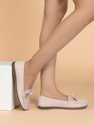 TRUFFLE COLLECTION Loafers For Women(Beige , 4)