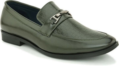HERE&NOW Classic Elegance: Men's Formal Shoes for Sophisticated Style Driving Shoes For Men(Green , 6)