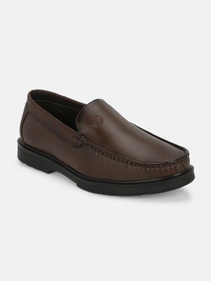 BIG FOX Track Sole Loafers For Men(Brown)