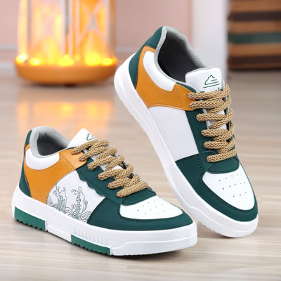 broniq BRONIQ GREEN MULTI COLOUR TSUNAMI TRENDY CASUAL SHOES FOR MEN Casuals For Men(Multicolor , 10)