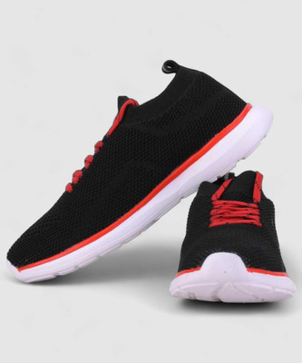 Sparx SL 146 Running Shoes For Women(Black, Red , 6)
