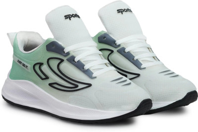 CROWN Lightweight Running & Walking Shoes for Women with Memory Foam Insole Party Wear For Men(Green , 10)