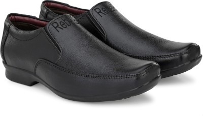 RebelBe Black Color Genuine Leather Party Wear, Special events, Formal Slip On shoe for Men Slip On For Men(Black)