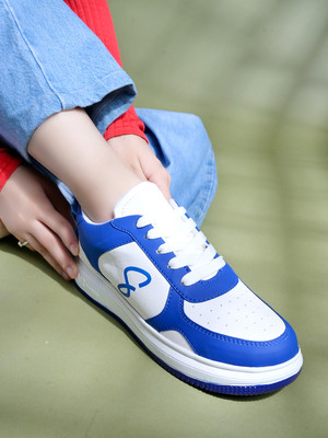SHOETOPIA Smart Casual Lace-up Trendy |Casual Daily Wear Sneaker For Women & Girls Sneakers For Women(Blue , 6)