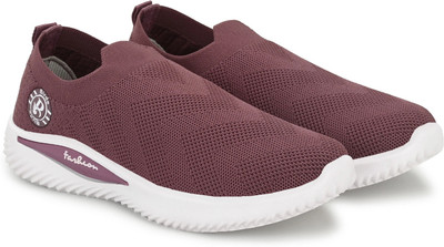 Birde Premium Stylish Lightweight Casual Shoes for Women Slip On Sneakers For Women(Pink , 4)