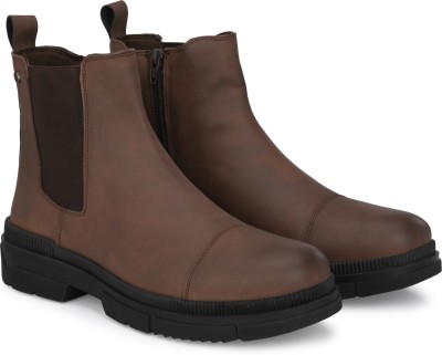Delize Ankle Boots For Men(Brown)