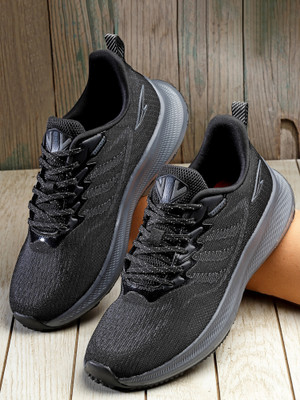 asian Casual Sneaker Shoes for Men | Soft Cushioned Insole || Fortuner-12 Running Shoes For Men(Black, Grey , 7)
