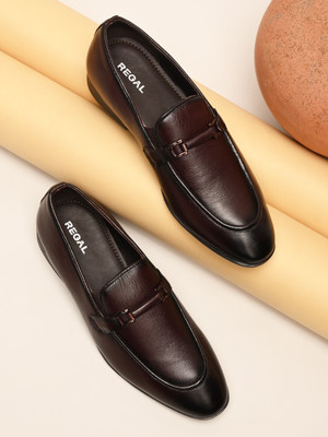REGAL Regal Bordo Men Formal Buckled Leather Slip Ons Slip On For Men(Brown , 7)