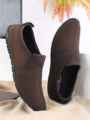 VINCI RUSSO WADE Loafers For Men(Brown , 6)